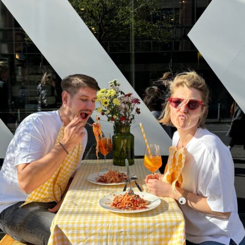 FRANKFURTER NEUE KÜCHE Küchenparty Pasta und Spritz